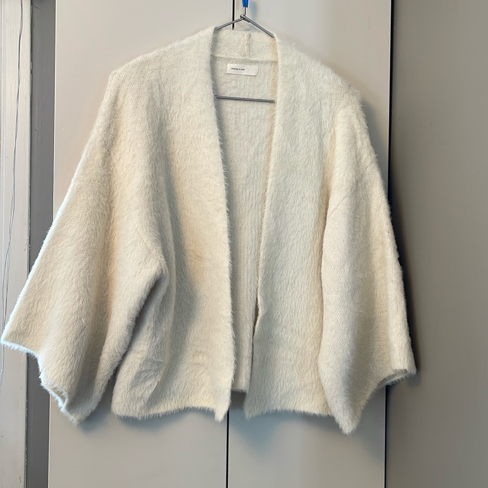 Sleeping on Snow, (Anthropologie), L,open, wide sleeve,feathery polymide/acrylic